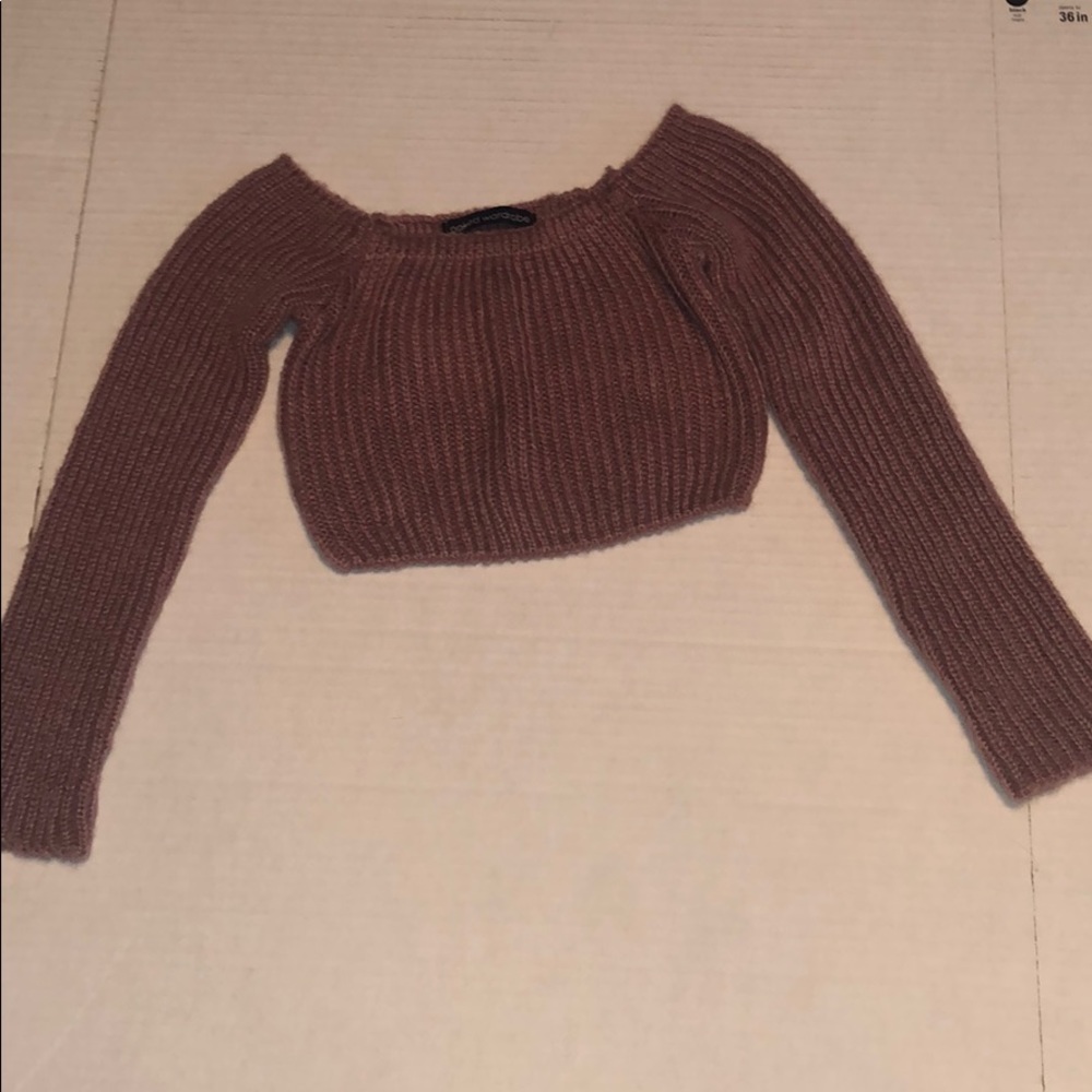 Naked Wardrobe Knit Crop Top